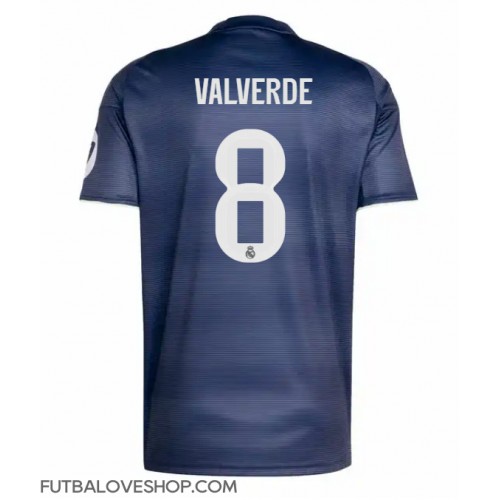 Dres Real Madrid Federico Valverde #8 Preč 2025-26 Krátky Rukáv